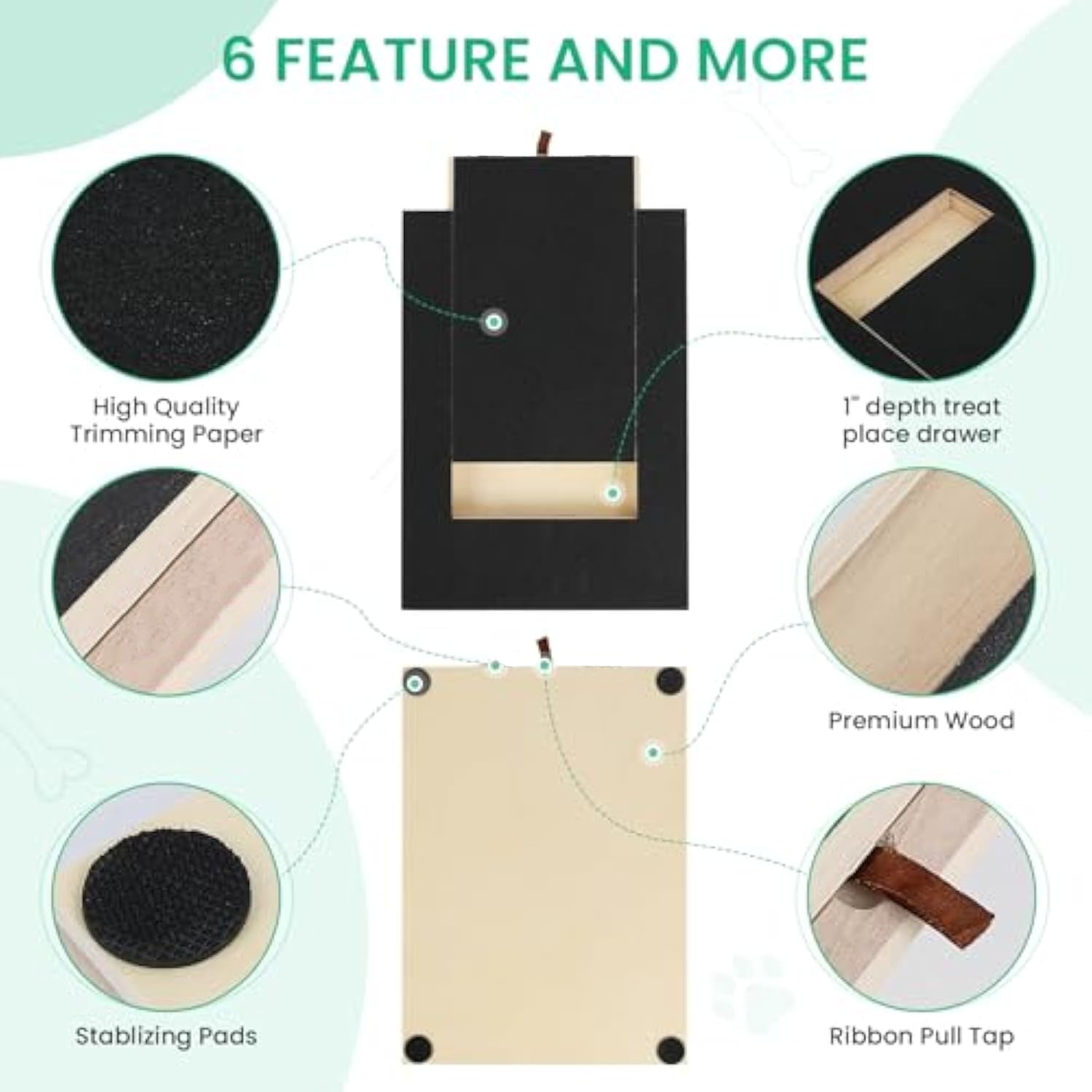 Dog Nail Scratch Board with Treat Box — product gallery view 4