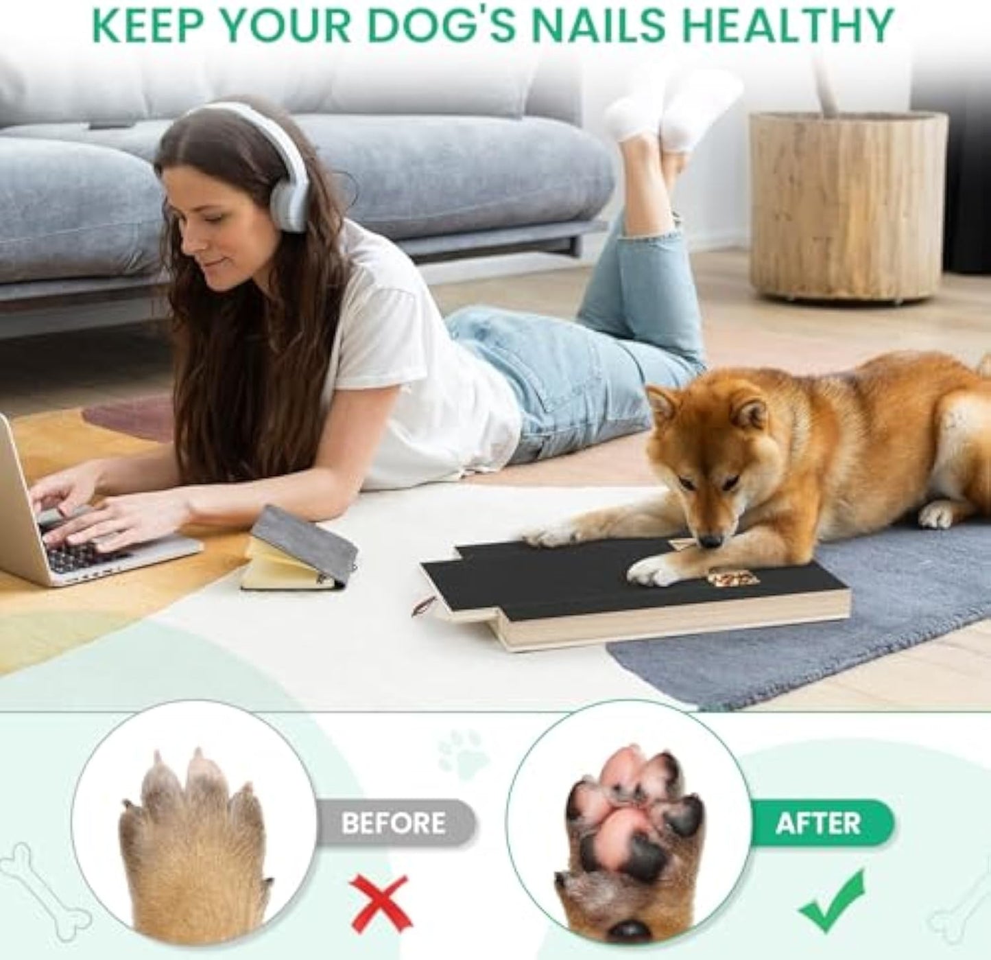 Dog Nail Scratch Board with Treat Box — product gallery view 7