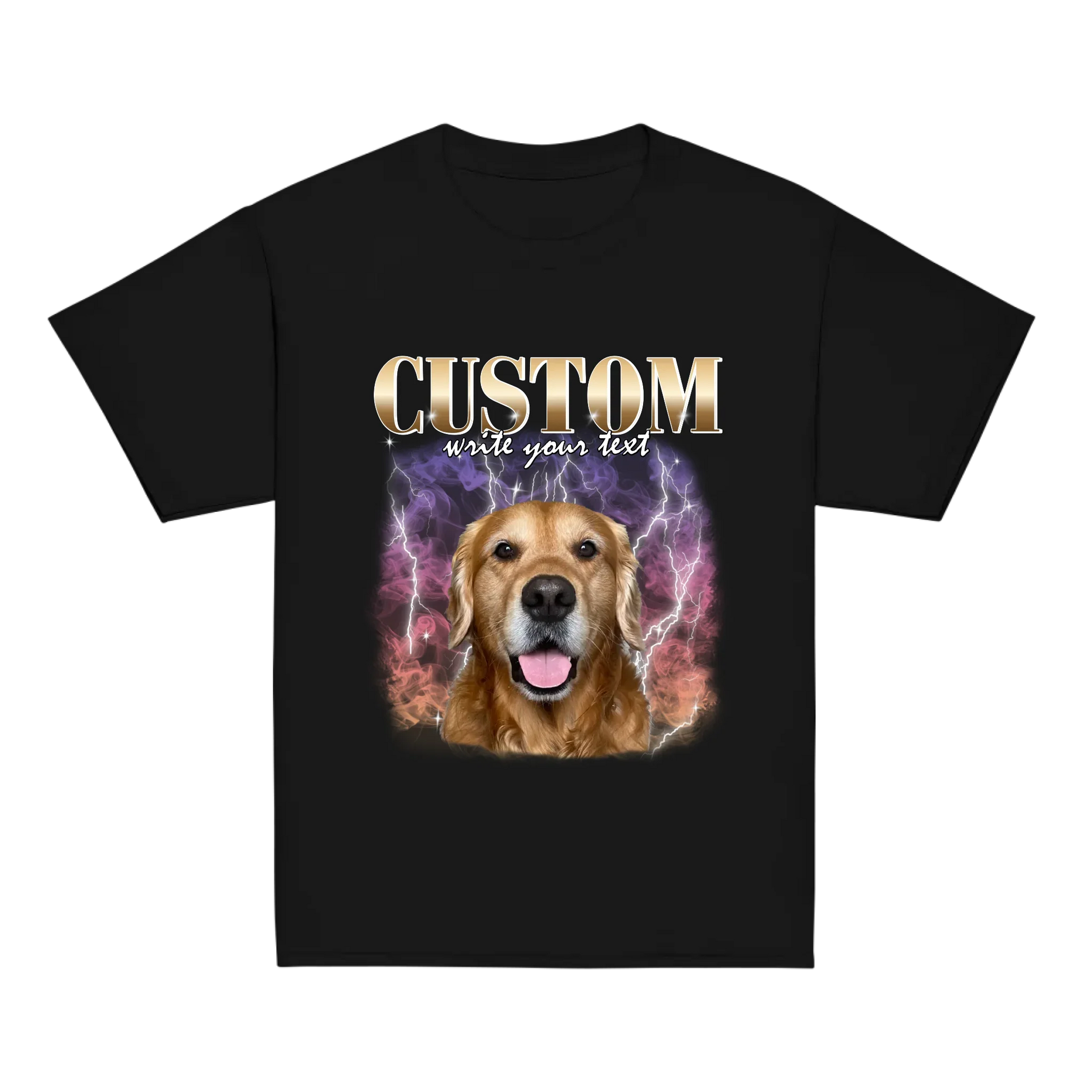 Custom Vintage Style Pet T-Shirt product gallery view 3