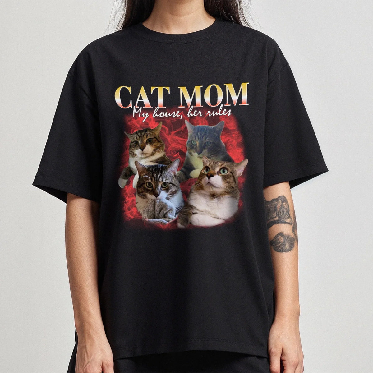 Custom Vintage Style Pet T-Shirt product gallery view 2