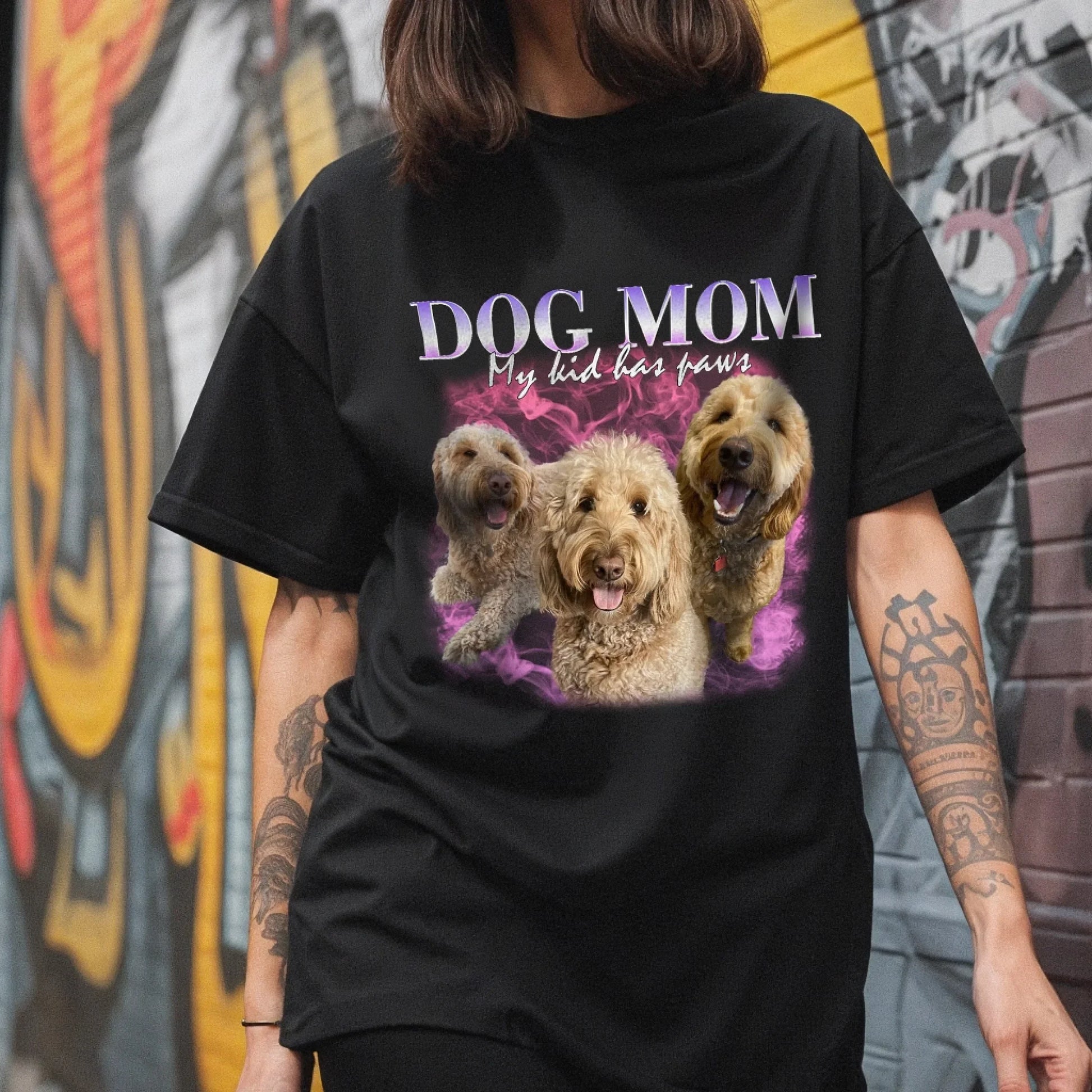 Custom Vintage Style Pet T-Shirt product gallery view 7