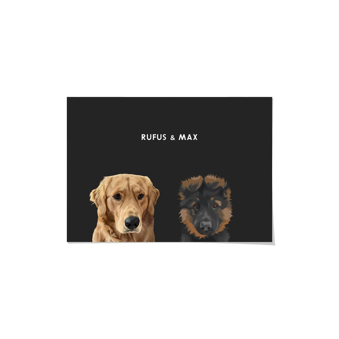 Modern Pet Portrait - Two Pets product gallery view 14