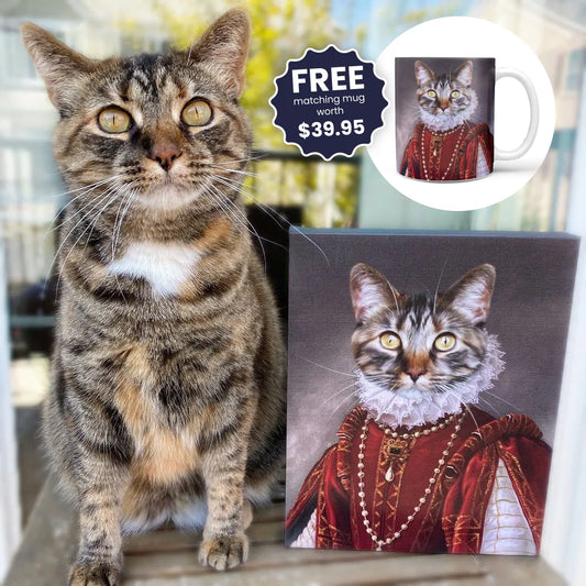 The Queen of Roses - Custom Pet Canvas product gallery view 1