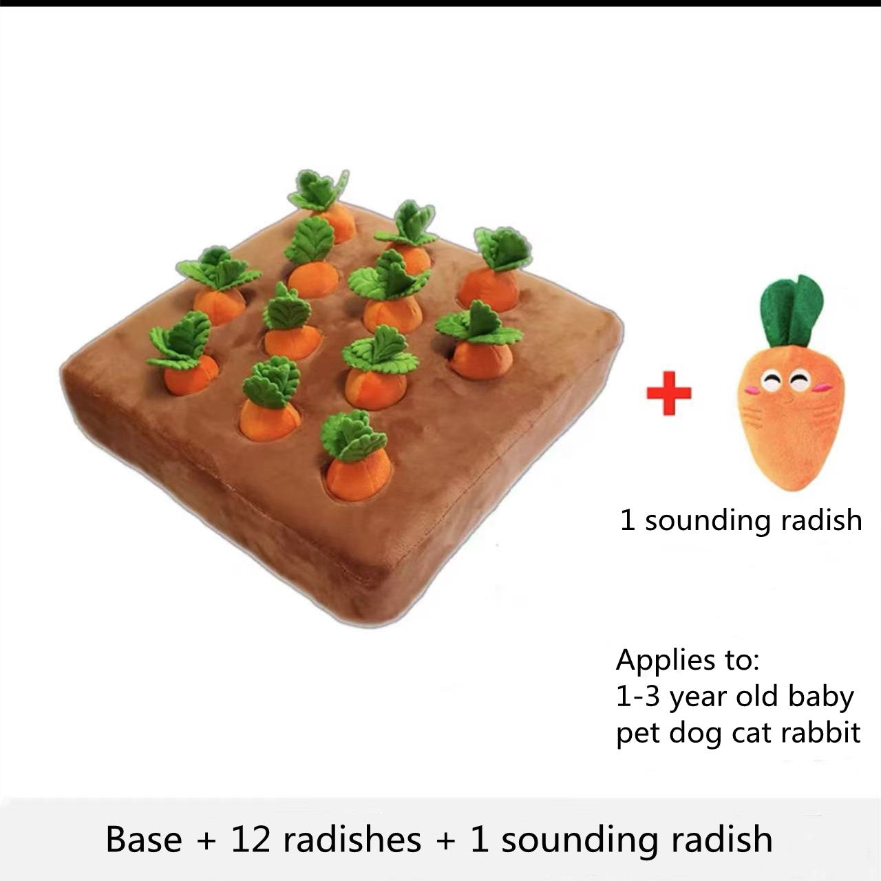 Carrot Garden Snuffle Toy for Dogs — product gallery view 2