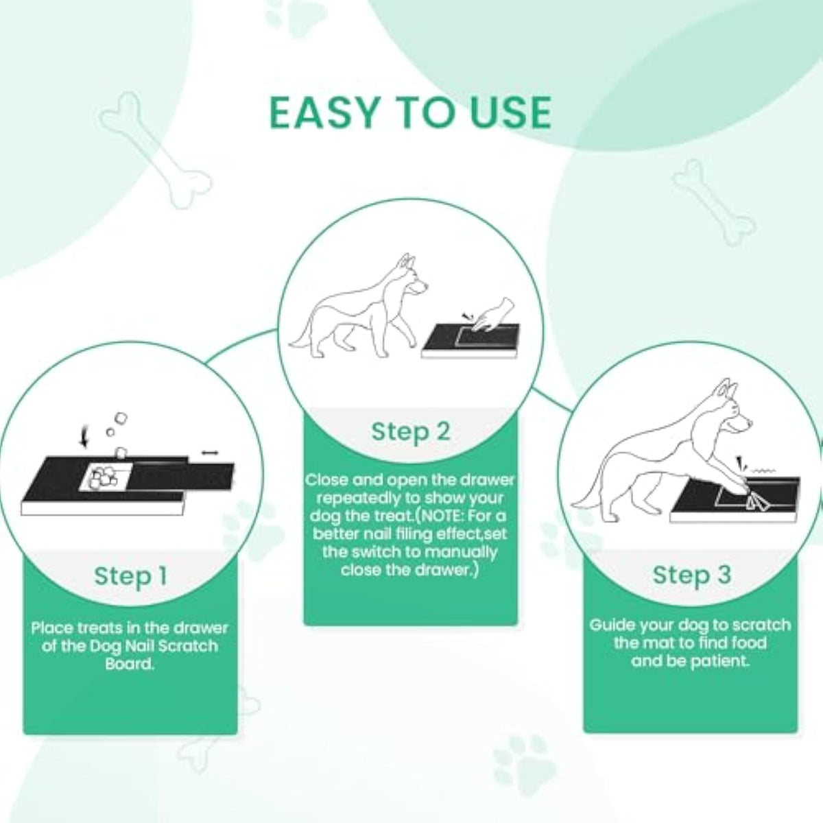 Dog Nail Scratch Board with Treat Box — product gallery view 6