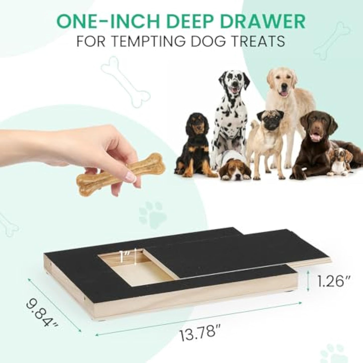 Dog Nail Scratch Board with Treat Box — product gallery view 5