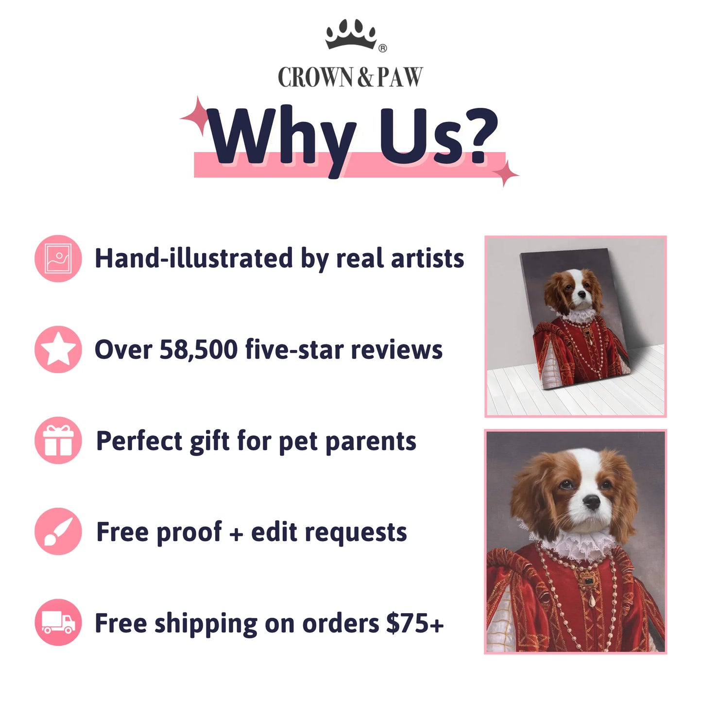 The Queen of Roses - Custom Pet Canvas product gallery view 4