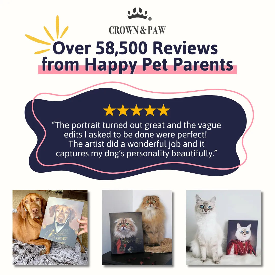 Customer example of The Queen of Roses - Custom Pet Canvas